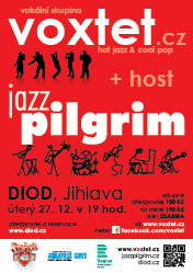 Voxtet + JazzPilgrim - Vánoční koncert - úterý 27. 12. 2016 v 19:00, DIOD- divadlo otevřených dveří, Jihlava